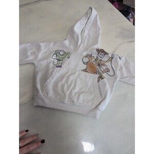 Disney Pixar Toy Story Hoodie 2T Oatmeal Buzz Lightyear Woody Bullseye Toddler